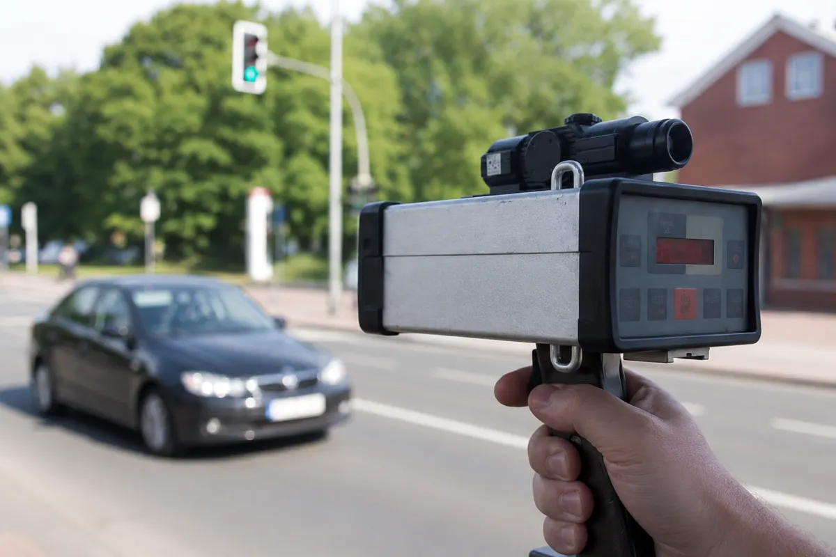 Illustrative Darstellung eines mobilen RIEGL-Lasermessgeräts