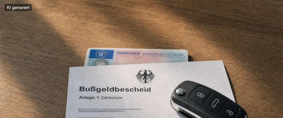 Fahrverbot und Führerscheinabgabe